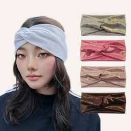 Turban Headbands Soft Twist Head Bands Headwraps Stretchy Non Slip Headband for Girls Women Yoga Workout Daily Hair Accessories