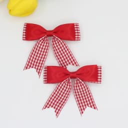 Cute British Style Plaid Bow Hairpins Children Girls Kids Hair Clips Barrettes Accessories Hairclip Headwear Headdress Ornament
