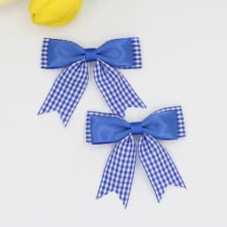 Cute British Style Plaid Bow Hairpins Children Girls Kids Hair Clips Barrettes Accessories Hairclip Headwear Headdress Ornament