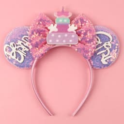 1pc Sweet Princess Hairband Cute Sparkle Bow Birthday Bracelet for Birthday Party Performances Wear Women Hair Accessory