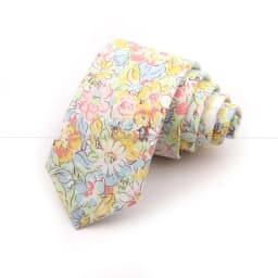 Men's Flower Ties Handmade Cotton Tie Narrow Floral Neckties Gift Wedding Party Suit Shirt Cravat Accessory Casual Gravatas Ties