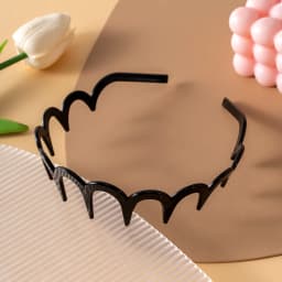 3PCS Korean Women Non-Slip Headband Plastic U Shape Hair Hoops Comb Fixed Teeth Fluffy Top Hair Bands Headwear Hair Accessories