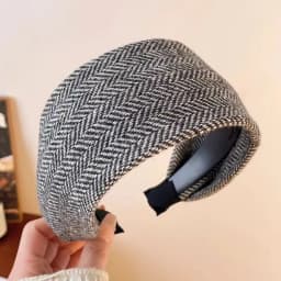 Vintage Wide Headband Women Thick Wool Hairband Fashionable Hair Accessories Stylish Hairband Chic Wide Headband for Women