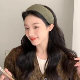 Vintage Wide Headband Women Thick Wool Hairband Fashionable Hair Accessories Stylish Hairband Chic Wide Headband for Women