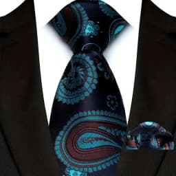 Men's Ties Set Luxury Paisley Floral Neck Ties Business Formal Necktie Pocket Square Set For Wedding Party Suits Accessories