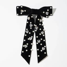 Crystal Hair Accessories Velvet Hair Bow for Women Girls Elegant Pearl Rhinestone Hair Clips French Style Hair Accessories