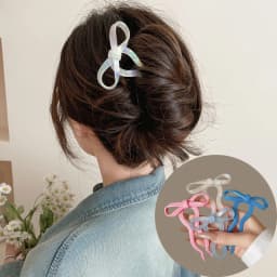 U-Shaped Bow Hair Stick Acrylic Hairpin for Women Fashion Hair Clip Comb Bun Sweet Headwear Hairstyle Girls Hair Accessories