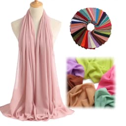 Summer Long Silk Scarf For Women Large Shawl Wrap Headband Solid Design Hijab Beach Stoles Female Foulard Echarpe Bandana