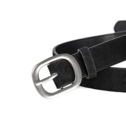Ladies' belt, imitation suede-like surface, vintage style, aged look, high-end feel, silver alloy buckle, versatile, jeans belt