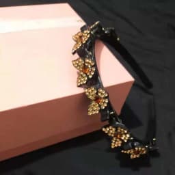 Elegant Hair Bands with Clips Shiny Sweet Rhinestone Bangs Clip Headband Hair Weaving Tool Headwear Women Butterfly Hair Hoop