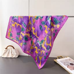 Luxury Printing Silk Square Scarf Women Neck Hair Tie Band Beach Hijab Kerchief Head Headbands Bandana Female Foulard 70cm