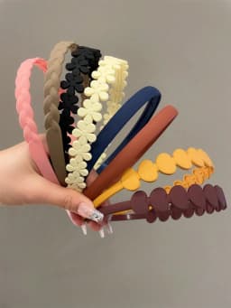 8 pieces women's headband Wavy band teeth Headband clip Women's hair clip pressure hair buckle usually daily use