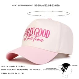 Unisex GOD IS GOOD ALL THE TIME Embroidery Baseball Caps Spring Autumn Outdoor Adjustable Casual Hats Sunscreen Hat Sports Cap