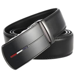 Men's Cowskin Leather Automatic Buckle Belt - Luxury Designer Fashion 3.5cm Width Classic Waistband for Daily & Business Wear