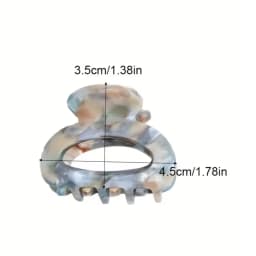 Elegant Sweet Small Oval Hair Claw Clip for Women Secure Grip Hair Accessories Ponytails Cute Hair Clips Sophisticated Style