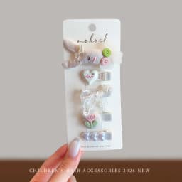 Cute Bunny Rabbit Hair Clips For Baby Girls Sweet Bow Flower Hairpins Toddler Kids Hair Barrettes No Hurt Hair Accessories 2026