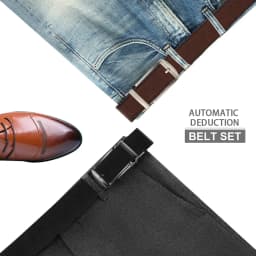 Men's Business Belt Leather Classic Alloy Buckle High Quality Casual Fashion Ratchet Adjustable Belt