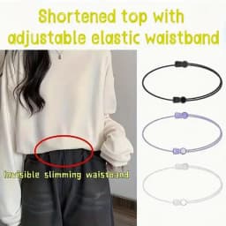 Invisible Shirt Lock Belt for Men Women Adjustable Undergarment Tieback Anti-Wrinkle Tucked in Band for a Clean Tidy Appearance