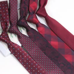Exquisite Burgundy Red Paisley Men Tie Jacquard Woven Handkerchief Bowtie Sets Groom Wedding Party Gifts Party Accessories