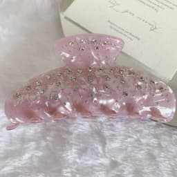 Sweet Elegant Rhinestone Hair Claw Acetate Claw Clips Valentine's Day Gift Crab Hair Clips Hair Accessories for Women