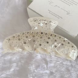 Sweet Elegant Rhinestone Hair Claw Acetate Claw Clips Valentine's Day Gift Crab Hair Clips Hair Accessories for Women
