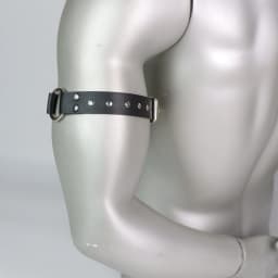 1PC Men's Leather Arm Bands, Cosplay Punk Goth Rock Style,Black Arm Bands Rock, Party Accessories