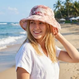 Trendy Bow Design Women's Sun Hat UV Protection Breathable Beach Hat Lightweight Wide Brim Bucket Hat Summer Outdoor