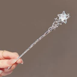 New Chinese Style Snake Shaped Moonstones Hairpin Fashion Metal Hanfu Hairpin Hair Chopsticks Headwear Hair Accessories Gift