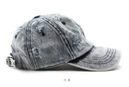1pc Y2K Style Cowboy Hole Washed Baseball Caps for Women Men, Classic Caps Female Cap Edge Curved Eaves Shade Soft Top Hats