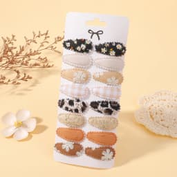 RAINBOW BOWS 16Pcs Sweet Mini Hair BB Hairclips Set Lovely Childrens Hairbangs Barrette Fresh Printing Hairgripes Gift Set