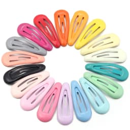 30pcs/lot 30mm Metal Enamel Colorful BB Hair Clips Cute Mini Hair Pins Snap Barrettes For Girls Y2K Hair Clips Hair Accessories