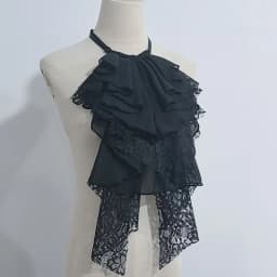 Multi Layered Lace Ruffled Fake Collar Detachable Decorative Collar Shirt Dress Party Neck Accessories