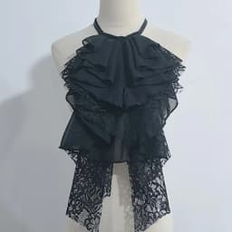 Multi Layered Lace Ruffled Fake Collar Detachable Decorative Collar Shirt Dress Party Neck Accessories