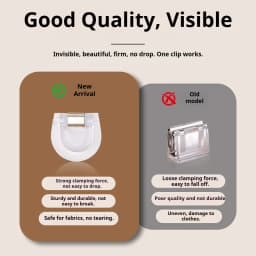 5/10/20/30Pcs Detachable Invisible Leg Shortening Clips Non-slip Pants Acrylic Buckle Edge Clip for Anti-drag Pants Hem Fixing