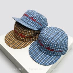 Korean Plaid Embroidered Letters Baseball Hats Sunshade Flat Top New Men Women Versatile Niche Ins Fashion Peaked Caps Personal