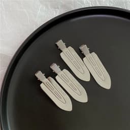 2/4/6/8Pcs Silver Metal No Bend Hair Clips Kids Girls Women Styling Barrettes Makeup Hairpins Salon Daily Hair Accessories