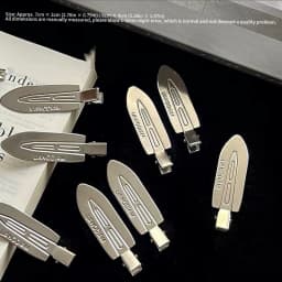 2/4/6/8Pcs Silver Metal No Bend Hair Clips Kids Girls Women Styling Barrettes Makeup Hairpins Salon Daily Hair Accessories
