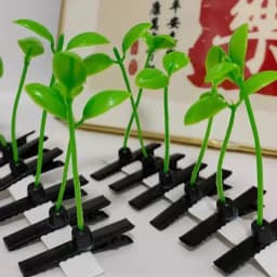 Creative Funny Little Bean Sprouts Grass Hair Clips for Girls Fashion Green Grass Bean Sprout Hairpins Plant Hair Accessories