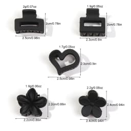 12/24/Pcs Mini Flower Hair Claw Clips Pack for Women Girl Cute Hair Accessories Creaseless Styling for Bangs Tiny Hair Styling