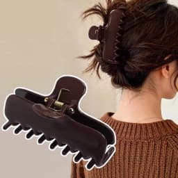 9.5cm Vintage Wine Red Hair Clip for Girls Women Solid Color Hair Claws Crab Clamp Barrettes Fashion Headwear Hair Accessories