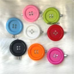 Harajuku Y2K Styles Button Hair Clips Cute Girls Hair Clip 6cm Plastic Button Barettes Clips Party Hair Subcultural Decoration