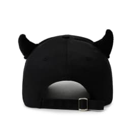 European and American Personalized Metal Hoop with Horn-Shaped Metal Decoration Pin for Street Fashion Baseball Cap