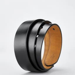 3.8cm Genuine Leather No Buckle Belt, Unisex Cowskin Belt Body, Men's Pin-Free Waist Strap Black Brown for Daily Casual Wear