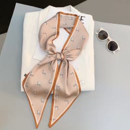 Paisley Print Skinny Scarf For Women Luxury HairBand Soft Stain Silk Ribbon Tie Neck Bag Scarf Fashion Wrist Belt Neckerchief