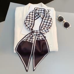 Paisley Print Skinny Scarf For Women Luxury HairBand Soft Stain Silk Ribbon Tie Neck Bag Scarf Fashion Wrist Belt Neckerchief