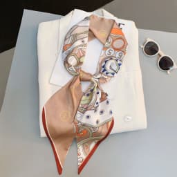 Paisley Print Skinny Scarf For Women Luxury HairBand Soft Stain Silk Ribbon Tie Neck Bag Scarf Fashion Wrist Belt Neckerchief