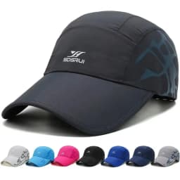 Adjustable Summer Baseball Cap Korean Style Breathable Quick Dry Cap Casual Solid Color Sun Protection Caps Outdoor Sports