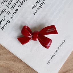 Small Mermaid Bow Strap Broken Hair Clip~Korean FRANCE Gold Label Duck billed Clip with Side Clip and Bang Clip