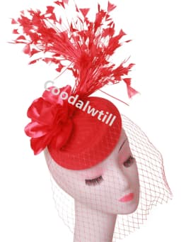 Veils Flower Fascinator Hat Hair Clip Ladies Kentucky Derby Ascot Festival Costume Party Show girl Headwear Women Pillbox Cap