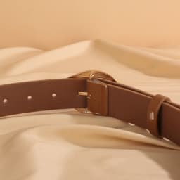 Women's Fashion Wide PU Leather Belt 3.3cm with Metal Geometric Pin Buckle Retro Style Waist Belt for Jeans Pants and Skirts